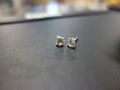Diamond Stud Earrings .94CT 14K White Gold